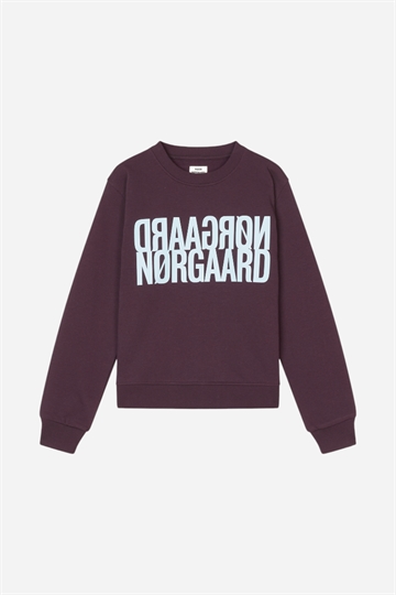 Mads Nørgaard Organic Sweatshirt Talinka - Plommon Perfekt